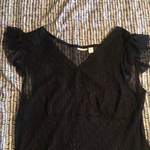 Lace black shirt